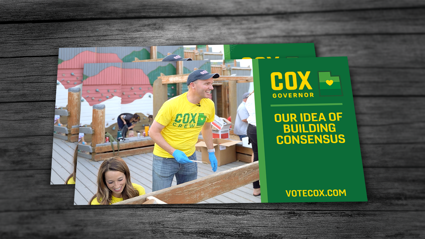 Cox for Governor Building Consensus Post Card